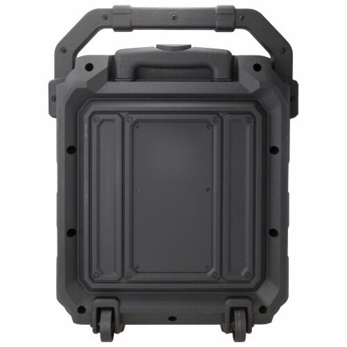 iLive Portable Bluetooth Tailgate Speaker - Black/Silver Perspective: back