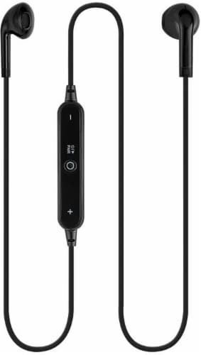 iLive Wireless Bluetooth Earbuds with Earhooks - Black Perspective: back