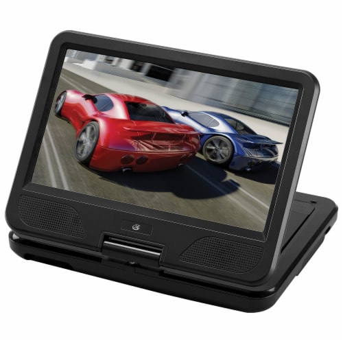 GPX PDB1077B 10" Portable DVD Player with Bluetooth Headphones Perspective: back