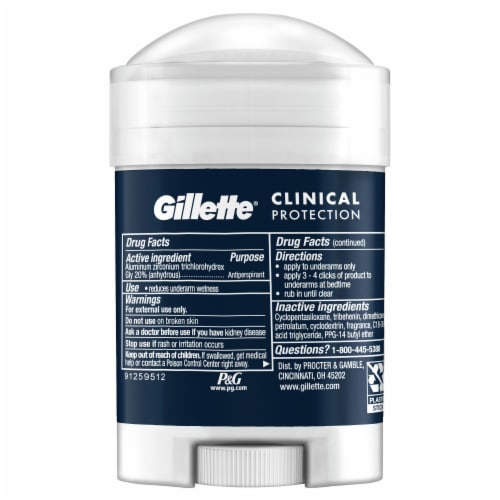 Gillette Clinical Protection Sport Triumph Soft Solid Antiperspirant Deodorant Perspective: back