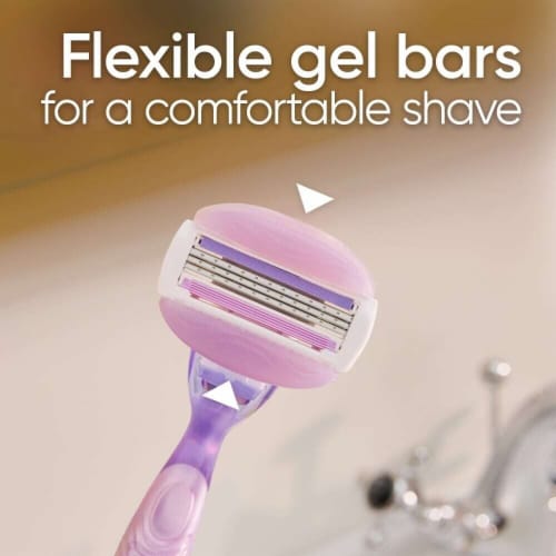Gillette Venus ComfortGlide Freesia Women's Razor Blade Refills Cartridges Perspective: back