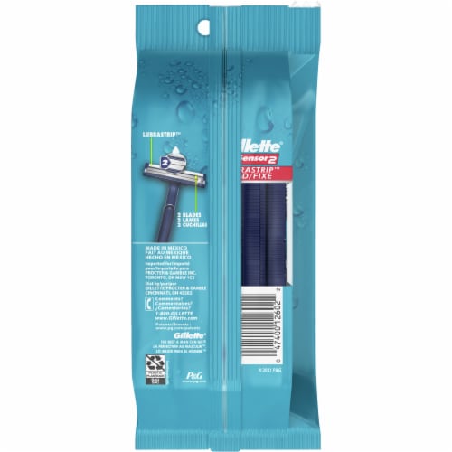 Gillette® Sensor2 Men's Disposable Razors Perspective: back