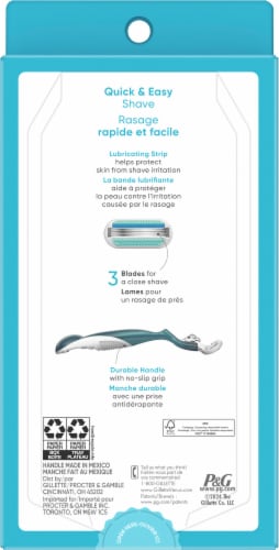 Gillette® Venus Smooth Razor and Cartridge Perspective: back