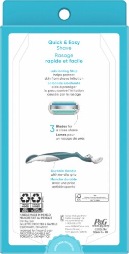 Gillette® Venus Smooth Razor and Cartridge Perspective: back