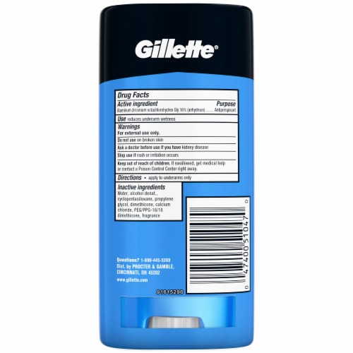 Gillette Clear + Dri-Tech Sport Active Clear Gel Antiperspirant/Deodorant Twin Pack Perspective: back