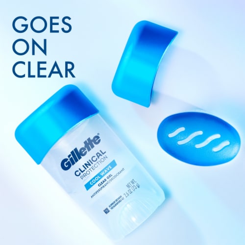 Gillette Clinical Protection Cool Wave Clear Gel Antiperspirant and Deodorant Perspective: back