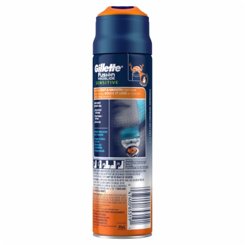 Gillette® Fusion ProGlide Sensitive 2-in-1 Alpine Clean Shave Gel Perspective: back