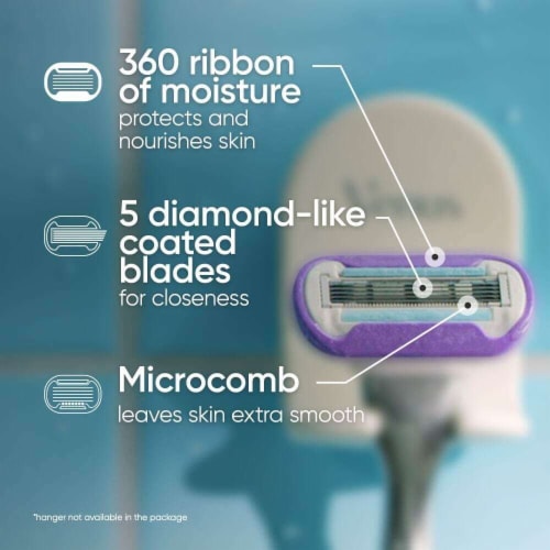 Gillette Venus Deluxe Smooth Swirl Women's Razor Blade Refills Cartridges Perspective: back