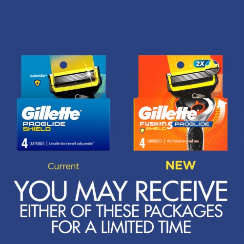 Gillette ProGlide Shield Men's Razor Blades Refills Cartridges Perspective: back