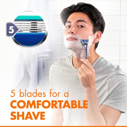 Gillette Sensor5 Men's Disposable Razors Perspective: back