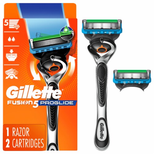 Gillette ProGlide Men's Razors Handle + Blade Refill Cartridges Perspective: back
