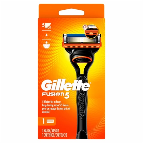 Gillette Fusion5 Men's 5-Blade Razors Handle and Blade Refill Cartridges Perspective: back