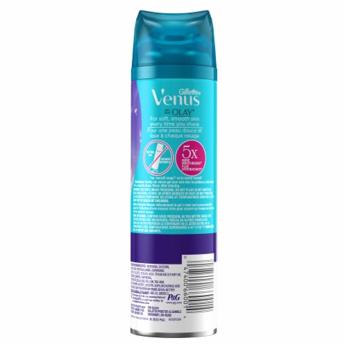 Gillette Venus with Olay UltraMoisture Violet Swirl Shave Gel Perspective: back
