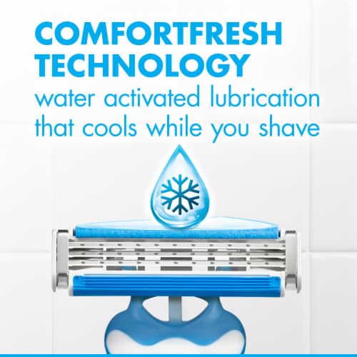 Gillette Sensor3 Cool Men's Disposable Razors Perspective: back
