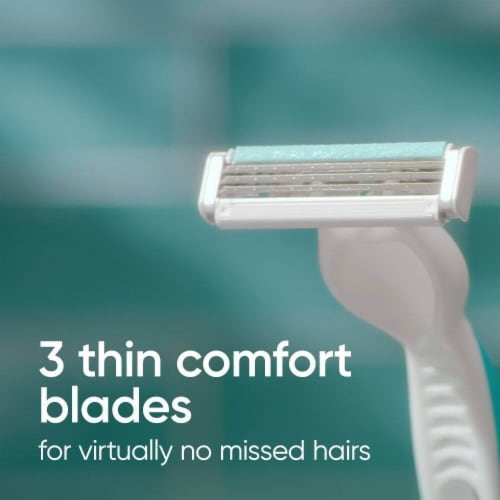 Gillette Venus Women's Simply3 Sensitive 3-Blade Disposable Razors Perspective: back