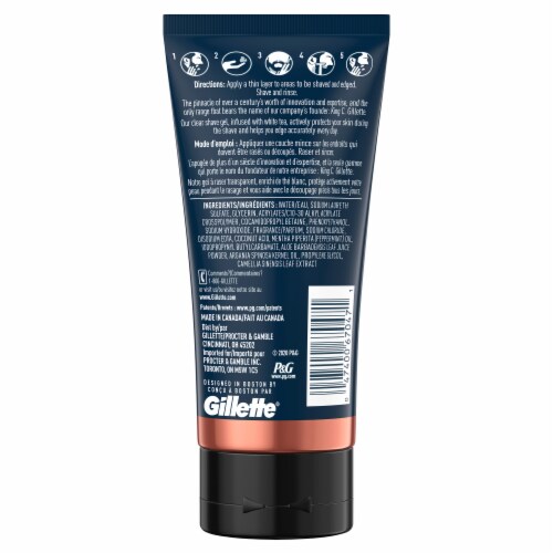King C. Gillette Men’s Transparent Shave Gel Perspective: back