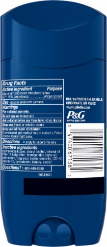 Gillette Comfort + Dri-Tech Clean Rush Men's Antiperspirant & Deodorant Stick Perspective: back