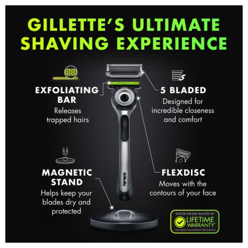 Gillette Labs with Exfoliating Bar Razors and Blade Refills Perspective: back