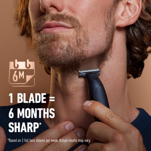 King C. Gillette Style Master Blade Beard Trimming Attachment Refill Perspective: back