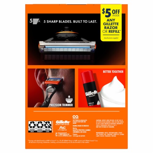 Gillette® Fusion5 Precise Shaving Gift Set Perspective: back