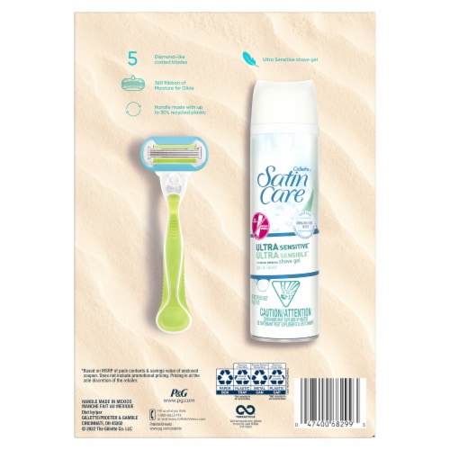 Venus Extra Smooth and Satin Care 5 Blade Razor Kit Perspective: back