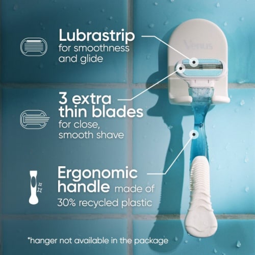 Venus Smooth Women's Razor Handle + Blade Refills Value Pack Perspective: back