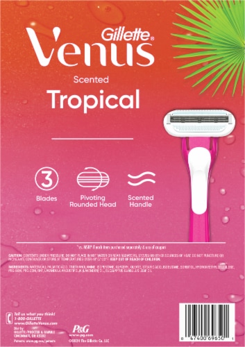 Gillette® Venus Tropical Scented Holiday Shave Set Perspective: back