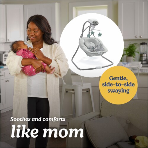 Graco® Simple Sway Swing, Ivy Perspective: back