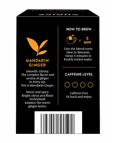 Choice Organics® Mandarin Ginger Tea Bags Perspective: back