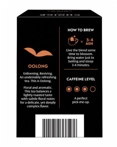 Choice Organics™ Oolong Tea Bags Perspective: back