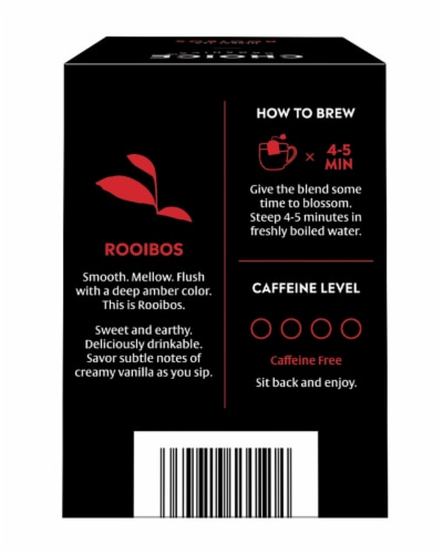 Choice Organics Rooibos Herbal Tea Bags Perspective: back