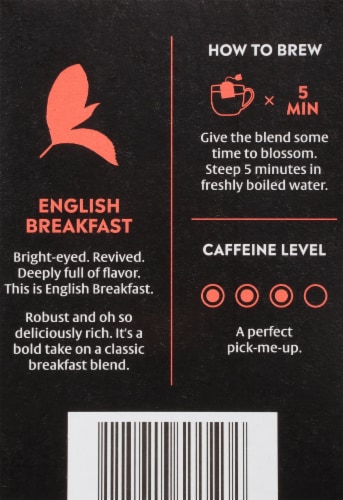 Choice Organics English Breakfast Black Tea Bags Perspective: back