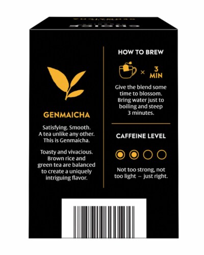 Choice Organics Genmaicha Green Tea Bags Perspective: back