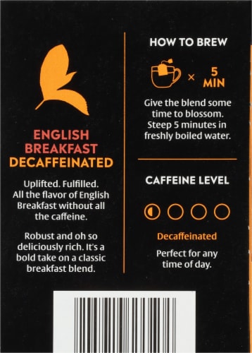 Choice Organics Decaffeinated English Breakfast Tea Bags Perspective: back