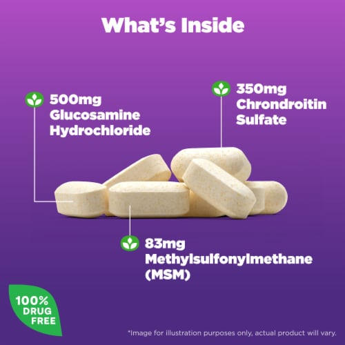 Natrol® Joint Mobility Glucosamine Chondroitin and MSM Tablets Perspective: back