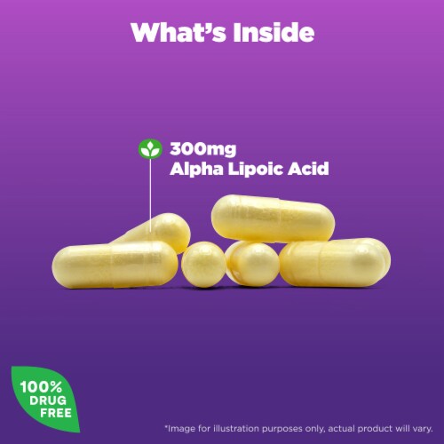 Natrol® Antioxidant Protection Alpha Lipoic Acid (ALA) Capsules Perspective: back