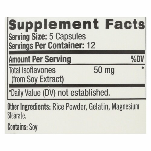 Natrol® Menopause Relief Soy Isoflavones Capsules Perspective: back