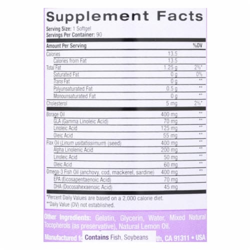 Natrol® Omega-3-6-9 Complex Vitamins Perspective: back