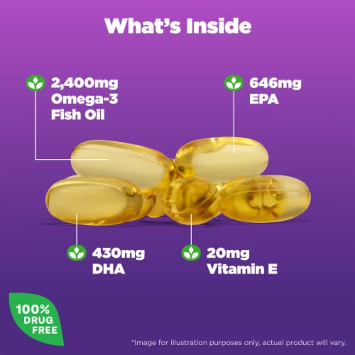 Natrol® Heart Health Extreme Omega® Softgels Perspective: back