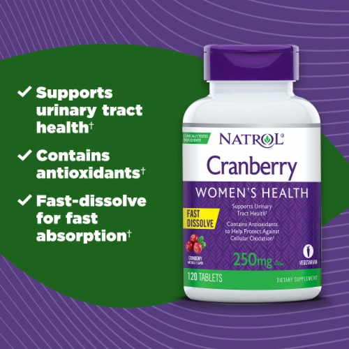 Natrol® Women's Health Cranberry Fast Dissolve Tablets Perspective: back