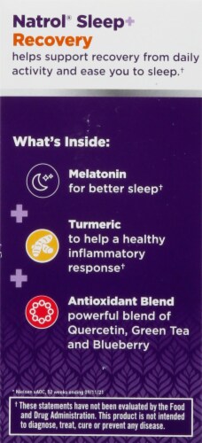 Natrol® Sleep + Recovery Capsules Perspective: back