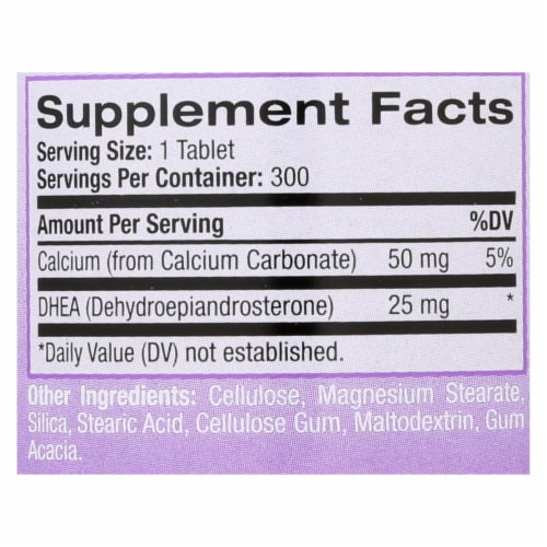 Natrol DHEA - 25 mg - 300 Tablets Perspective: back