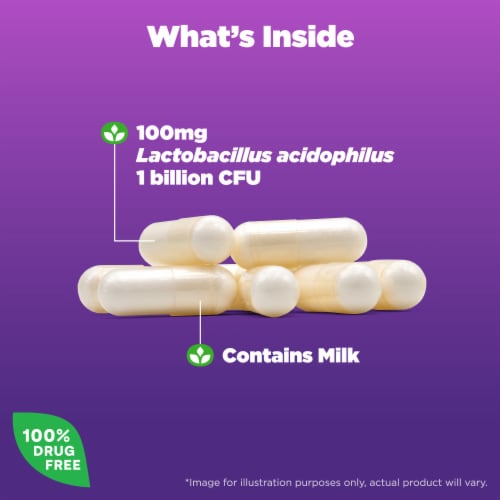 Natrol® Digestive Health Acidophilus Capsules Perspective: back