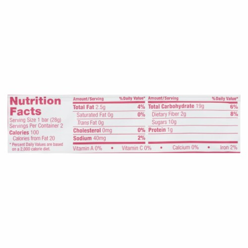 Nature's Bakery® Raspberry Fig Bar Perspective: back
