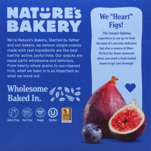 Nature's Bakery® Blueberry Fig Bars Perspective: back