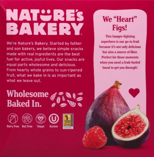 Nature's Bakery® Raspberry Fig Bars Perspective: back