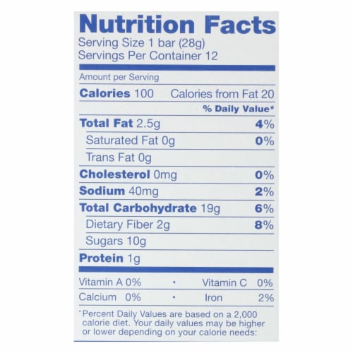 Natures Bakery® Blueberry Fig Bar Twin Packs Perspective: back