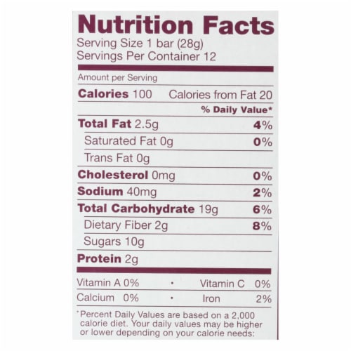 Nature's Bakery® Fig Bar - Original Perspective: back