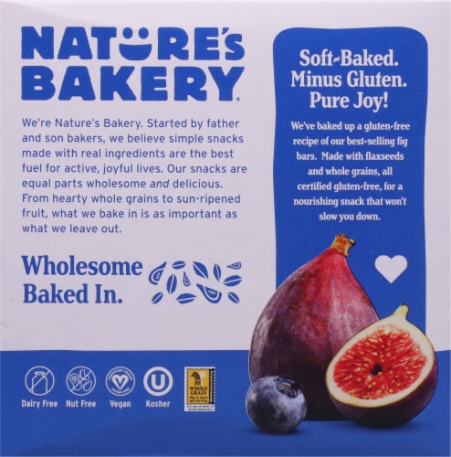 Nature's Bakery® Gluten Free Blueberry Fig Bars Perspective: back