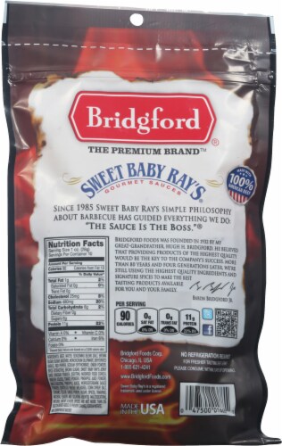 Bridgford® Sweet Baby Ray's Original Beef Jerky Perspective: back